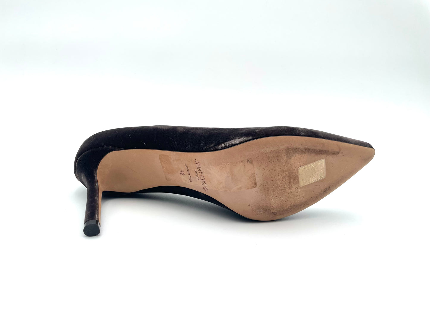 Jimmy Choo Chocolate Brown Velvet Pumps Size 42