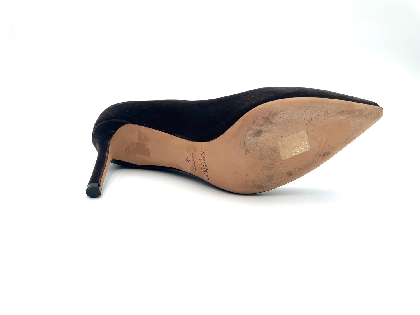 Jimmy Choo Chocolate Brown Velvet Pumps Size 42