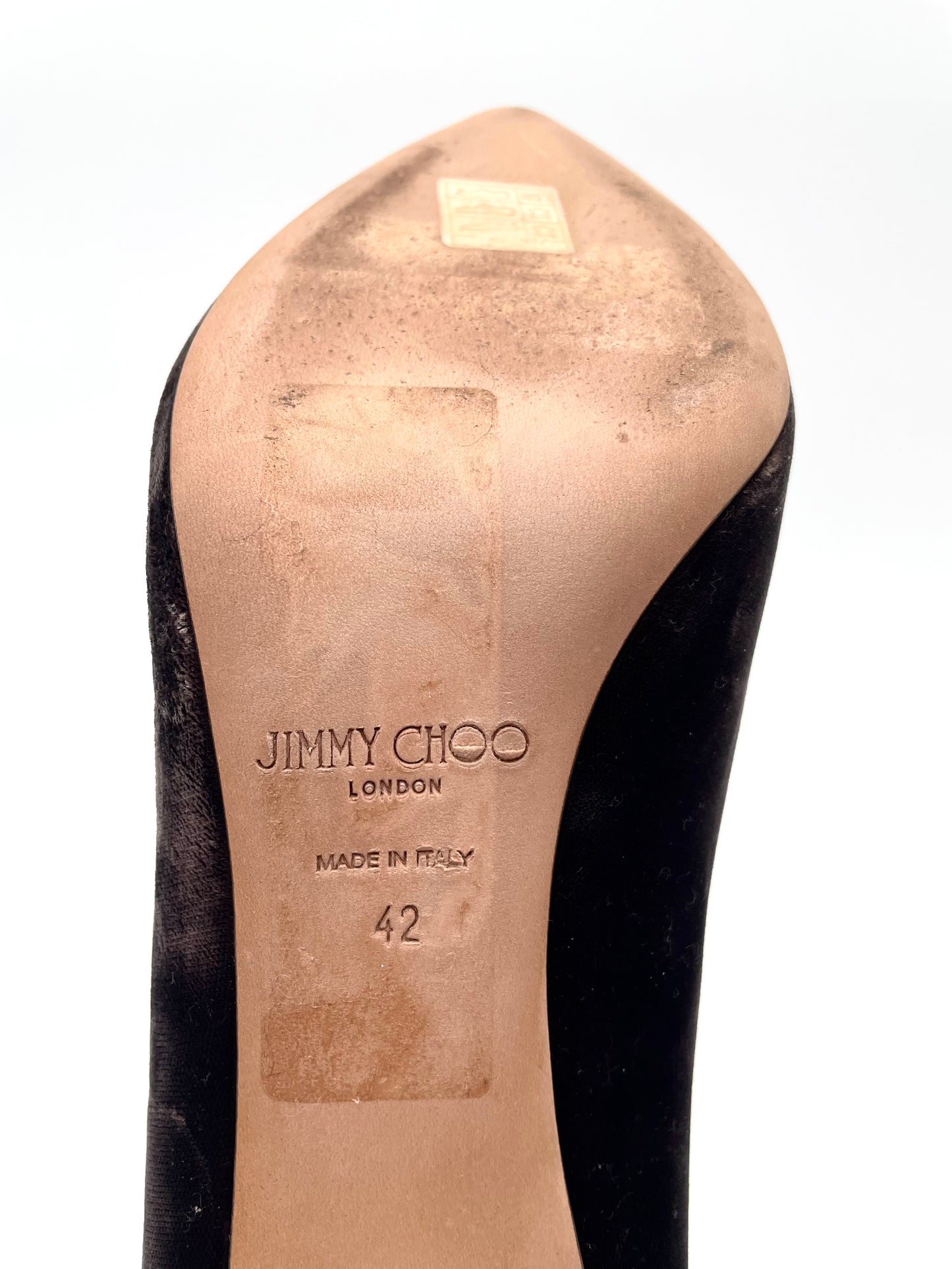 Jimmy Choo Chocolate Brown Velvet Pumps Size 42