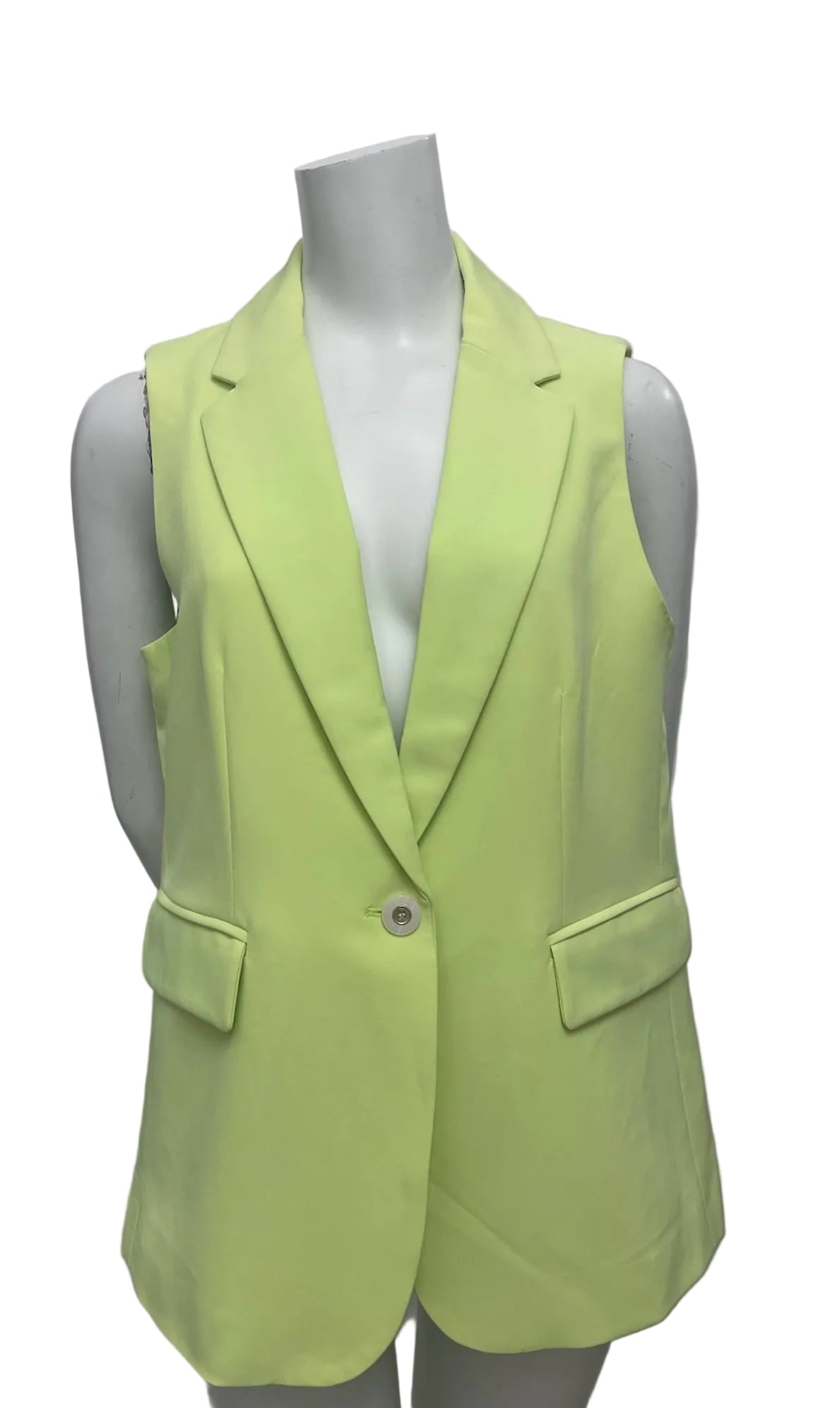 Joie Neon Green Vest Jacket Size M