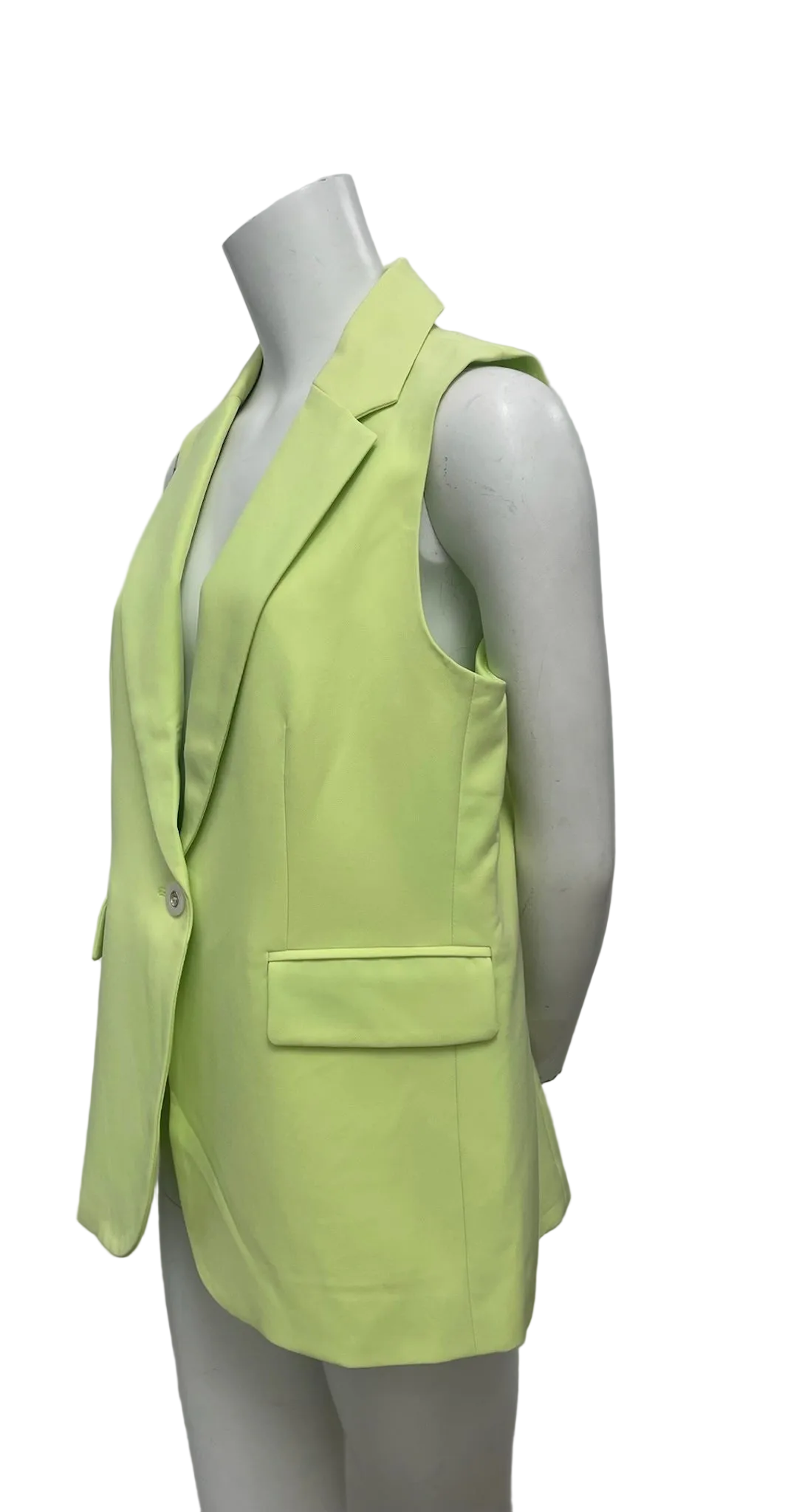 Joie Neon Green Vest Jacket Size M