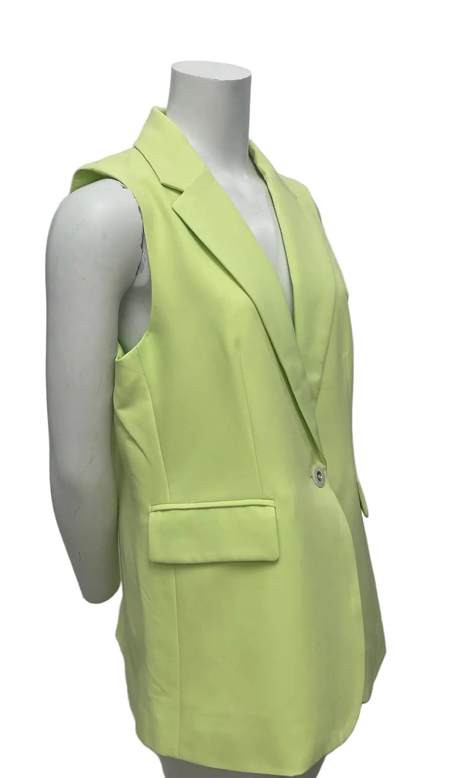 Joie Neon Green Vest Jacket Size M