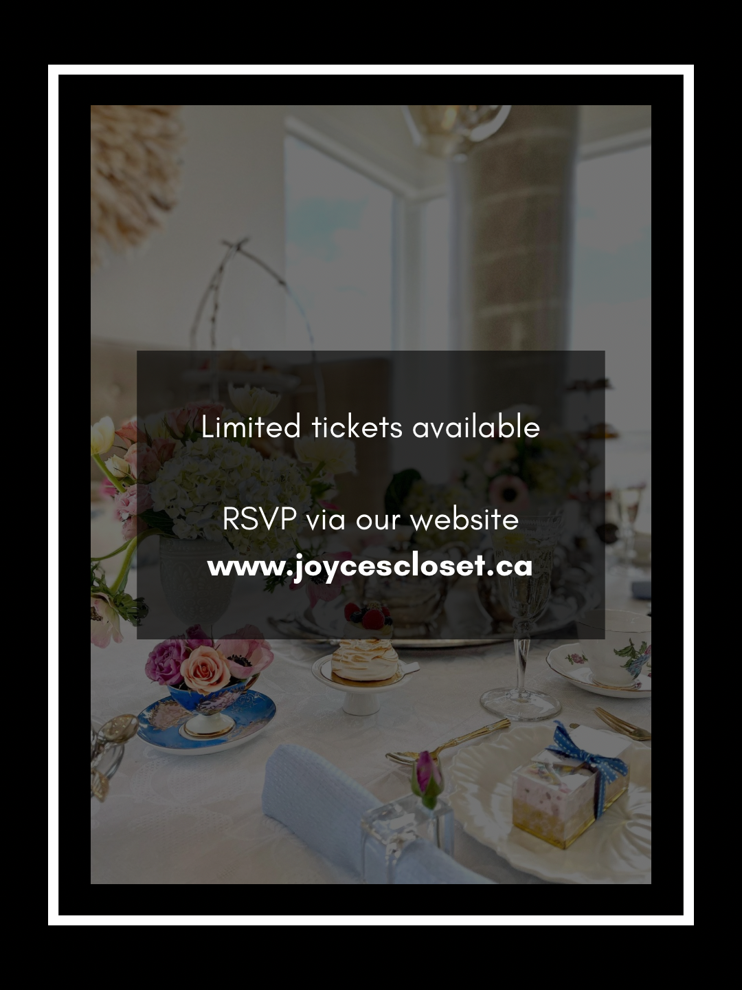 Joyce’s Closet x Ms Modern Manners Afternoon Tea Ettiquette- June 14th