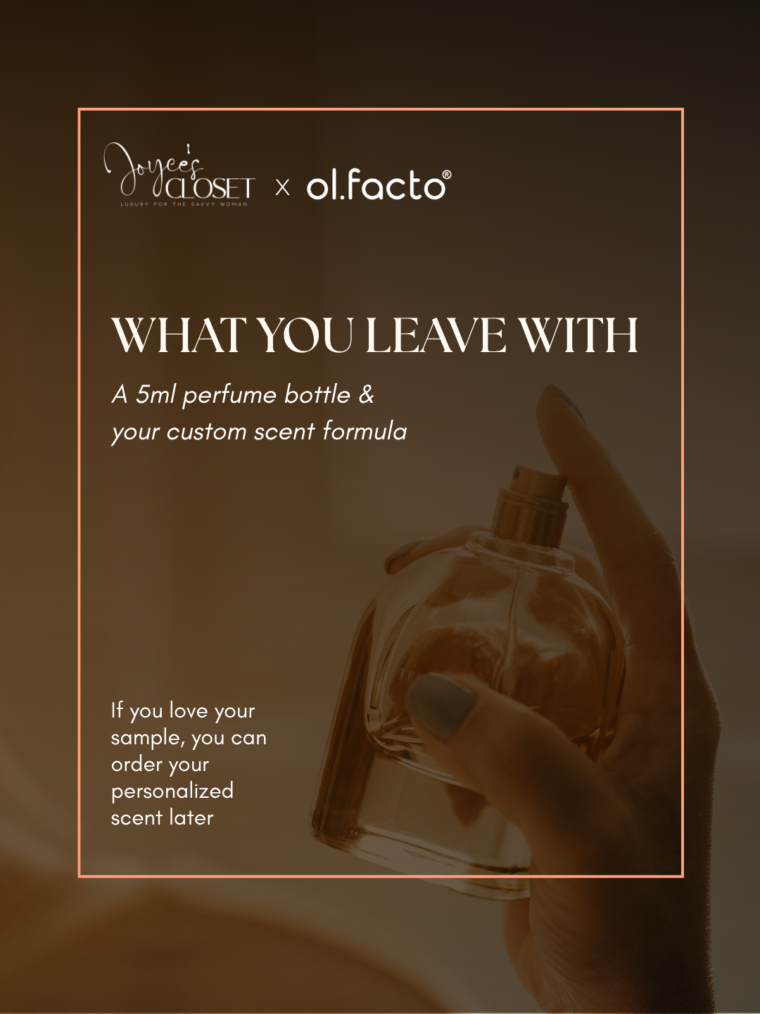 Joyce's Closet x Olfacto Fragrance Workshop Saturday September 26th 5PM