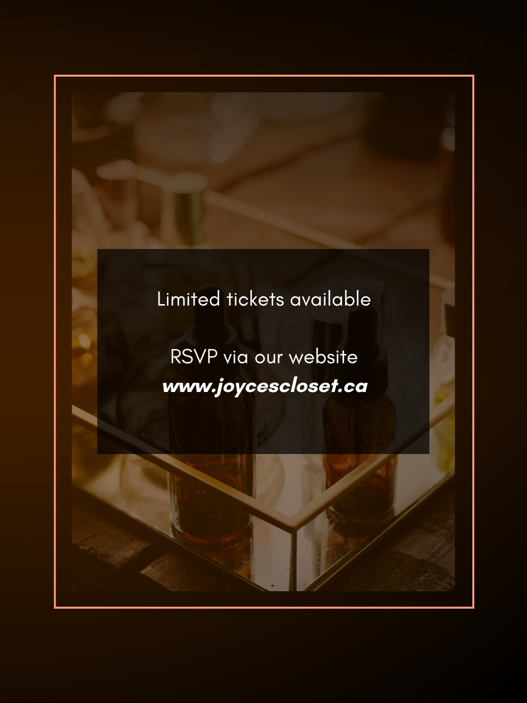 Joyce's Closet x Olfacto Fragrance Workshop Saturday September 26th 5PM