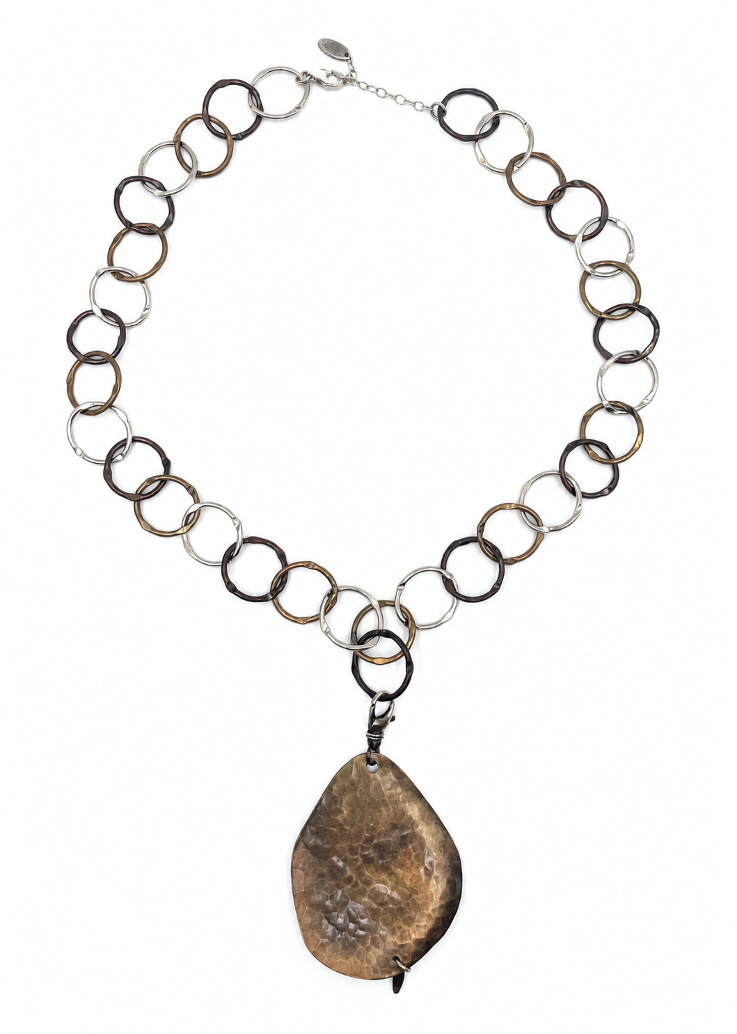 Karyn Chopik Studio Mixed-Metal Pendant Necklace