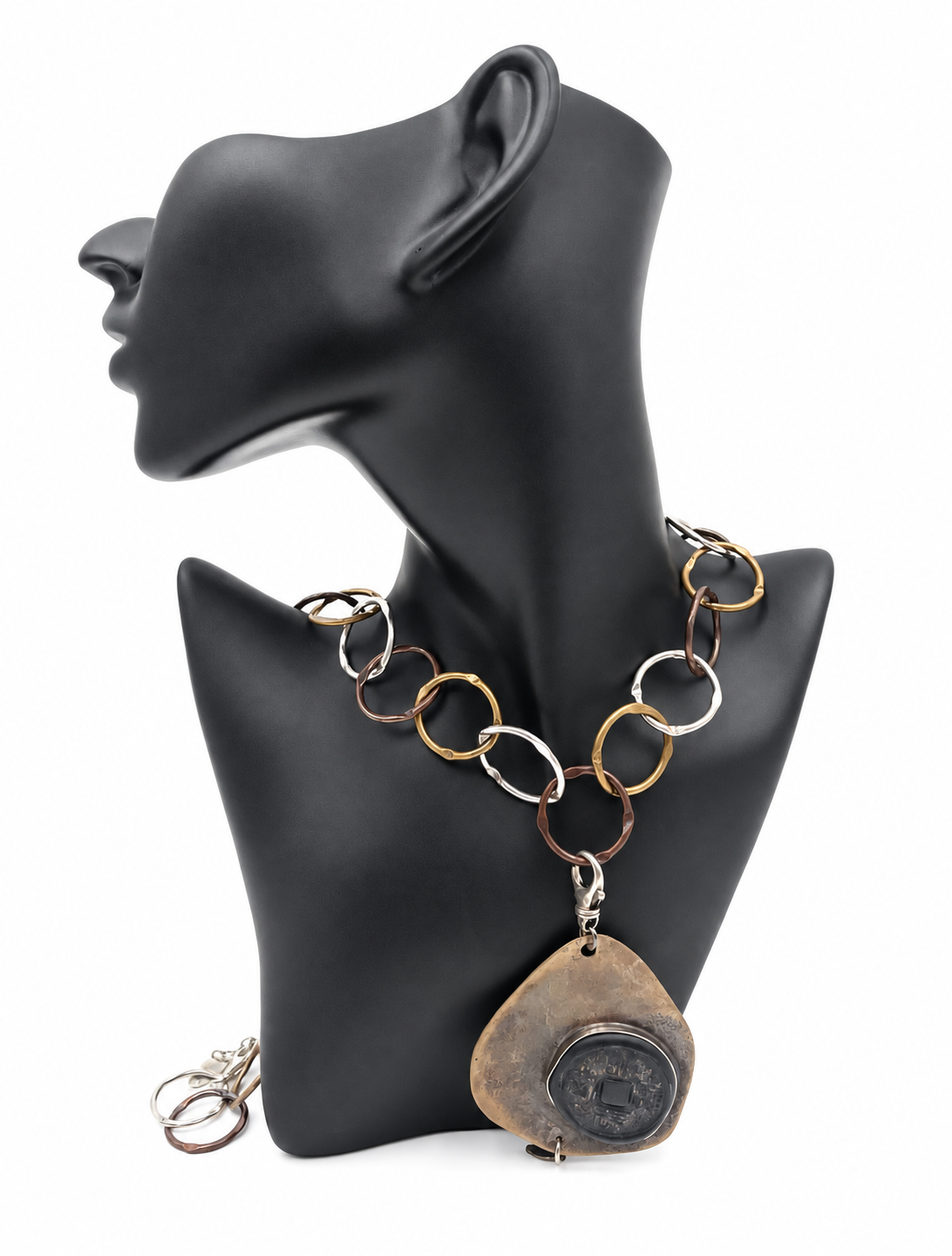 Karyn Chopik Studio Mixed-Metal Pendant Necklace