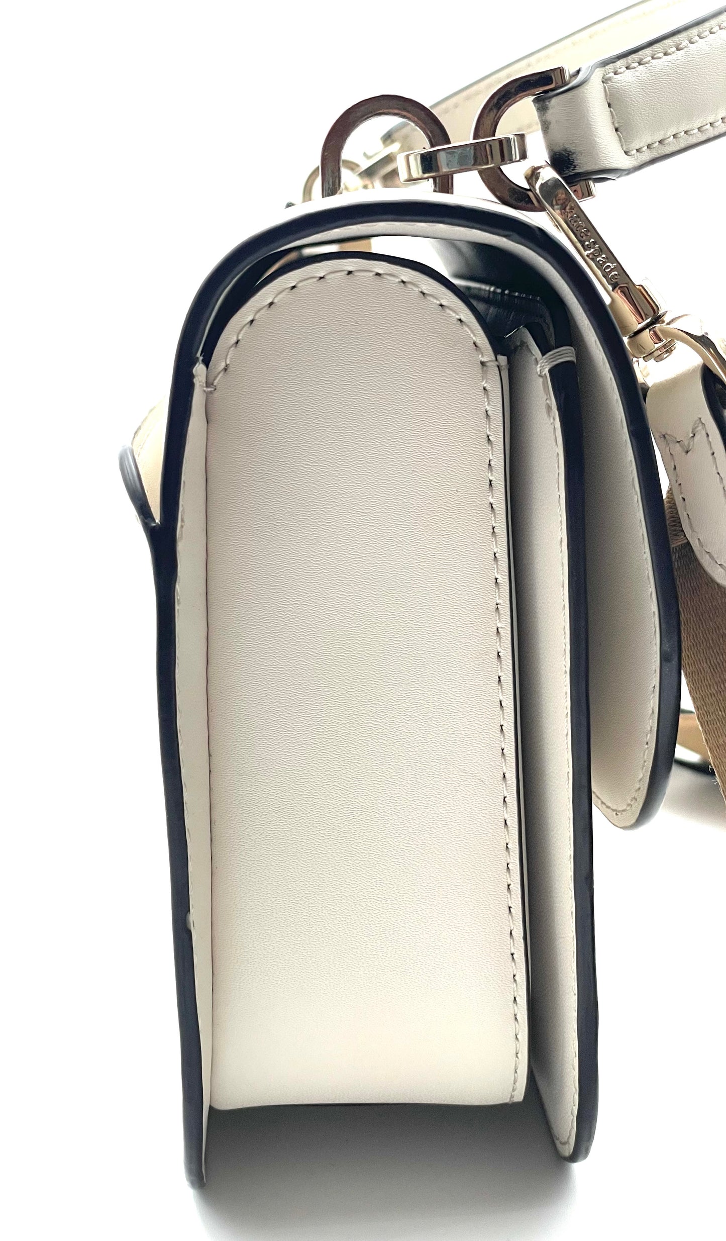 Kate Spade Cream Audrey Leather Flap Bag