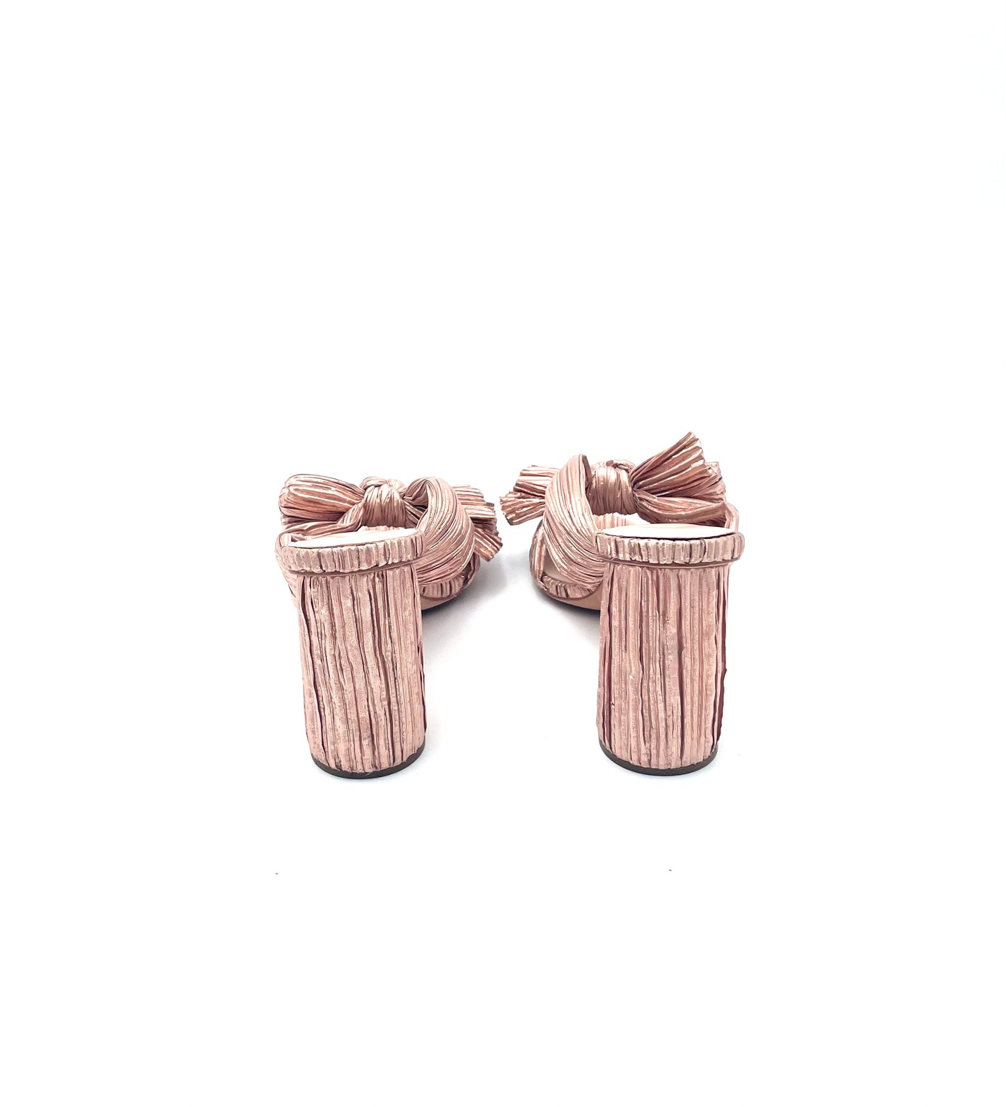 Leoffler Randall Rosegold Bow Mule Size 8.5