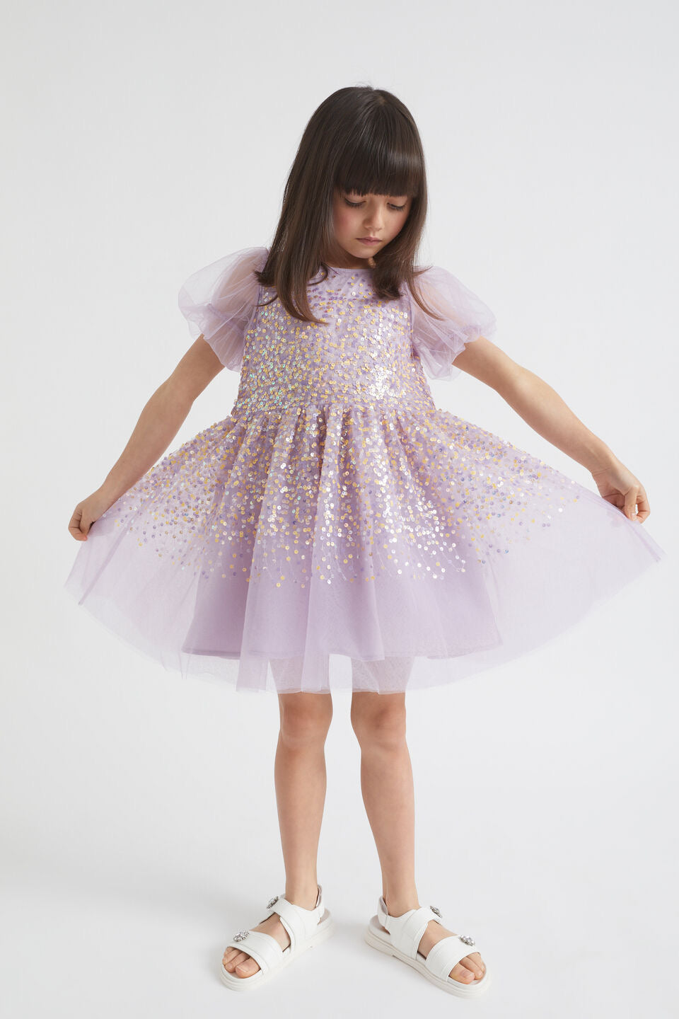Lexie Lavender Tulle Sequin Kids Size3T Rental Only