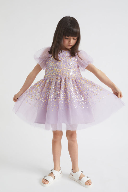 Lexie Lavender Tulle Sequin Kids Size3T Rental Only