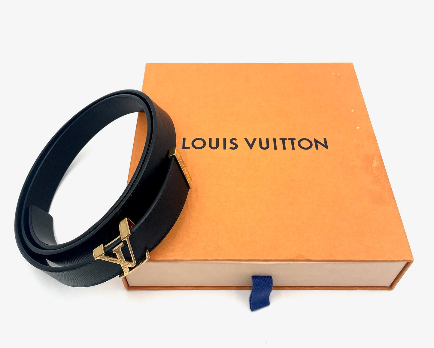 Louis Vuitton Black 20MM Belt Size 75