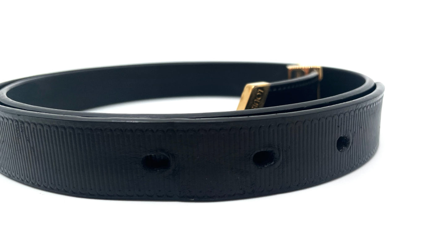 Louis Vuitton Black 20MM Belt Size 75
