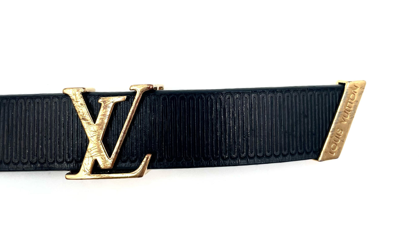 Louis Vuitton Black 20MM Belt Size 75