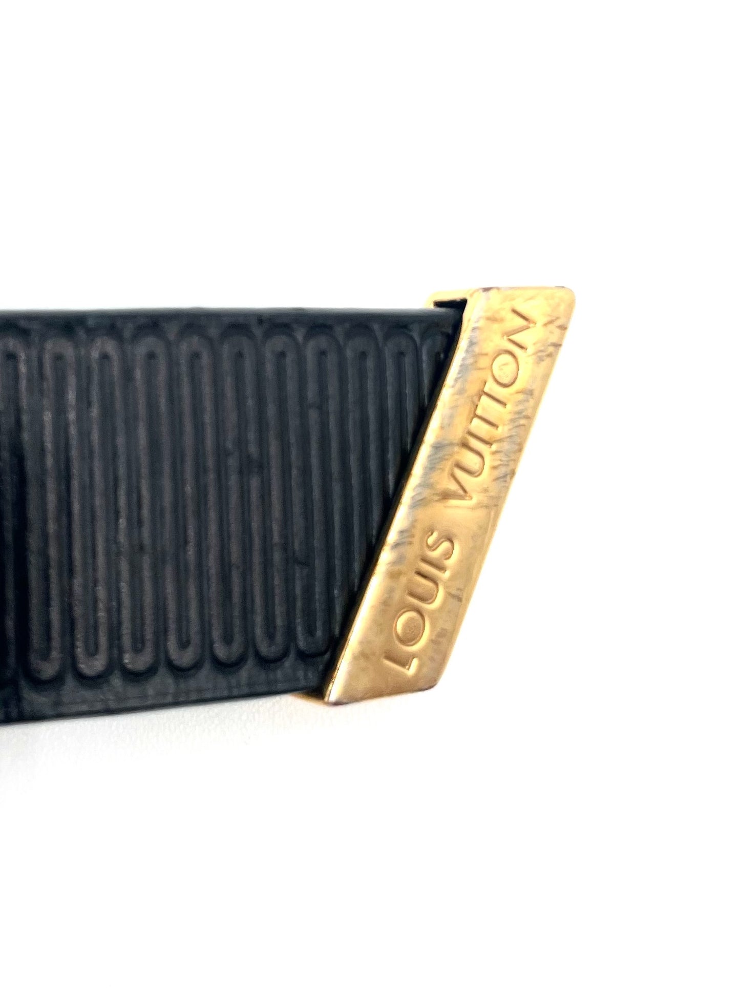 Louis Vuitton Black 20MM Belt Size 75