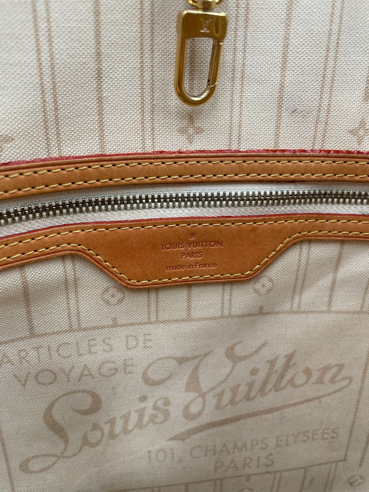 Louis Vuitton Damier Azur Neverfull Tote