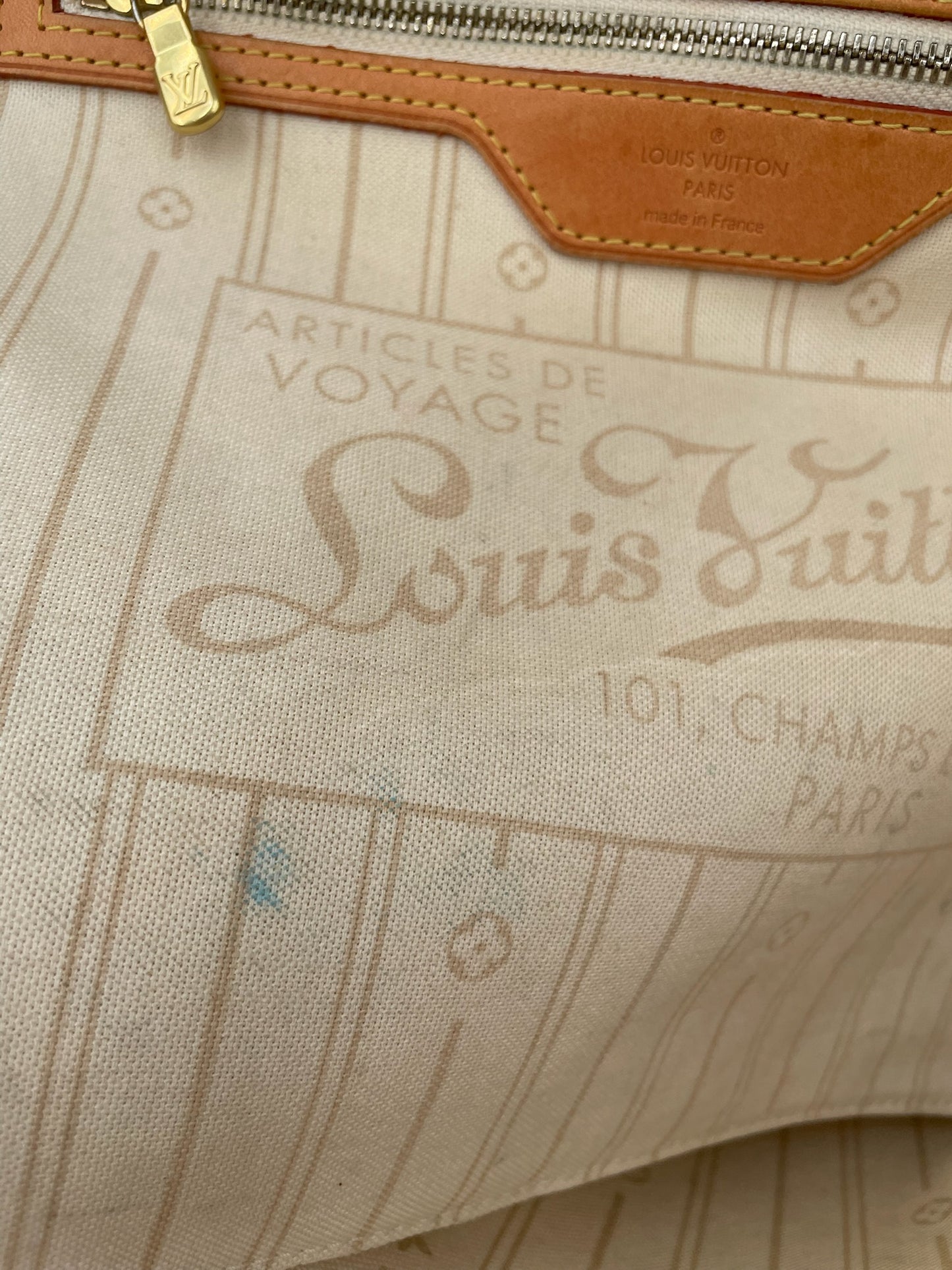 Louis Vuitton Damier Azur Neverfull Tote
