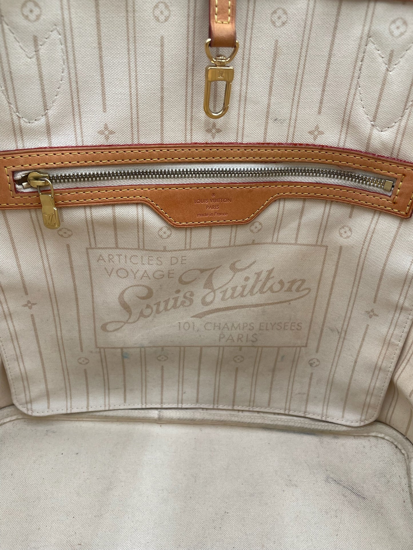 Louis Vuitton Damier Azur Neverfull Tote