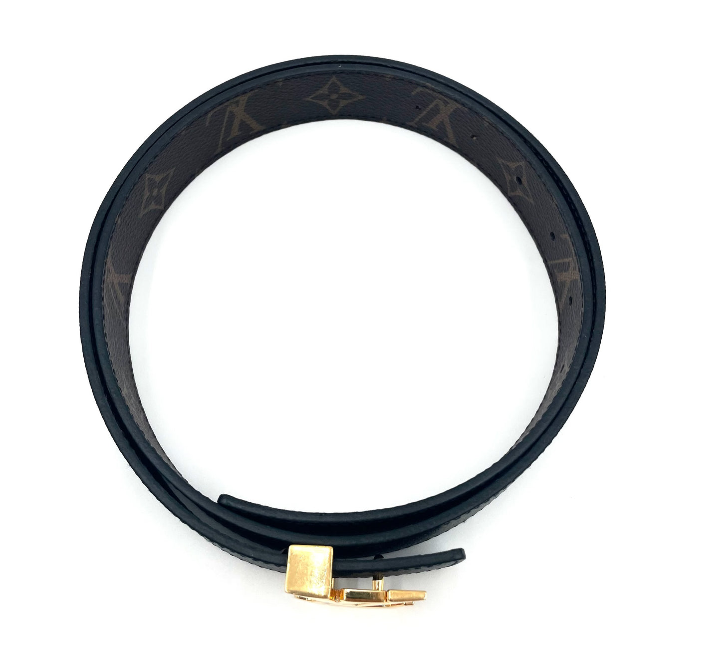 Louis Vuitton Monogram Reversible 30MM Belt Size 90