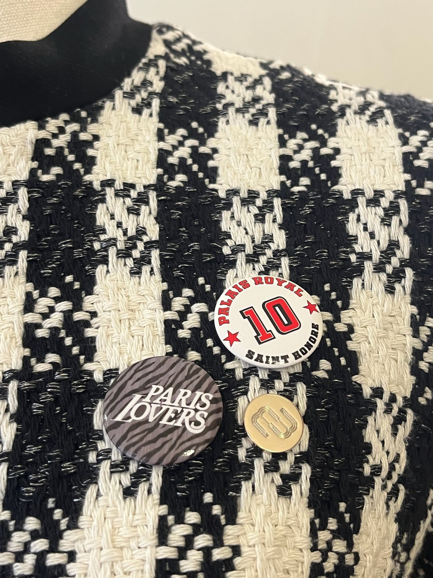 Maje Houndstooth Vicky Tweed Jacket Size 36