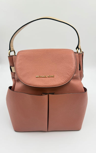 Michael Kors Peach Bedford Large Leather Convertible Backpack – Joyce's Closet