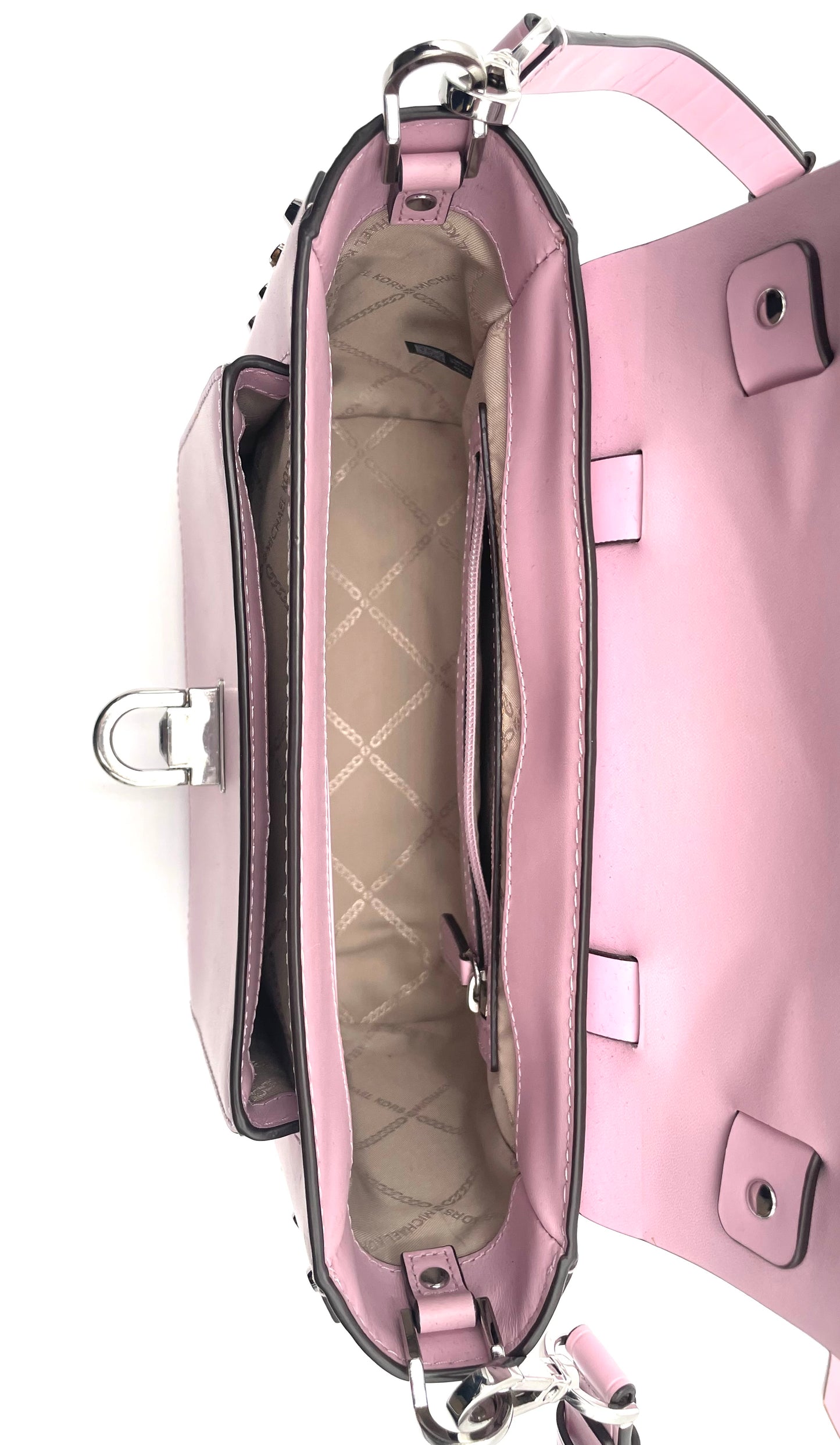 Michael Kors Pink Manhattan Top Handle Satchel