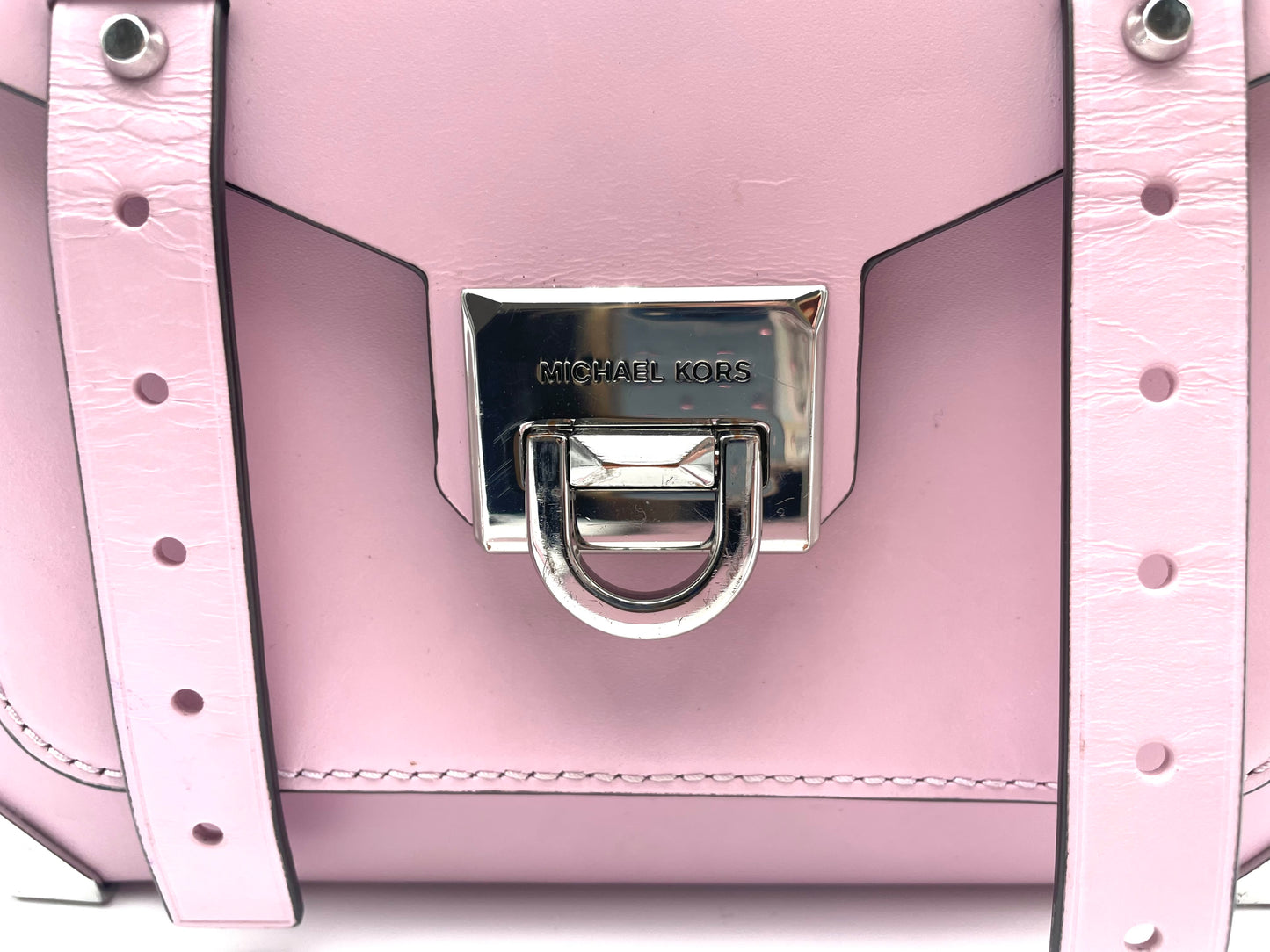 Michael Kors Pink Manhattan Top Handle Satchel