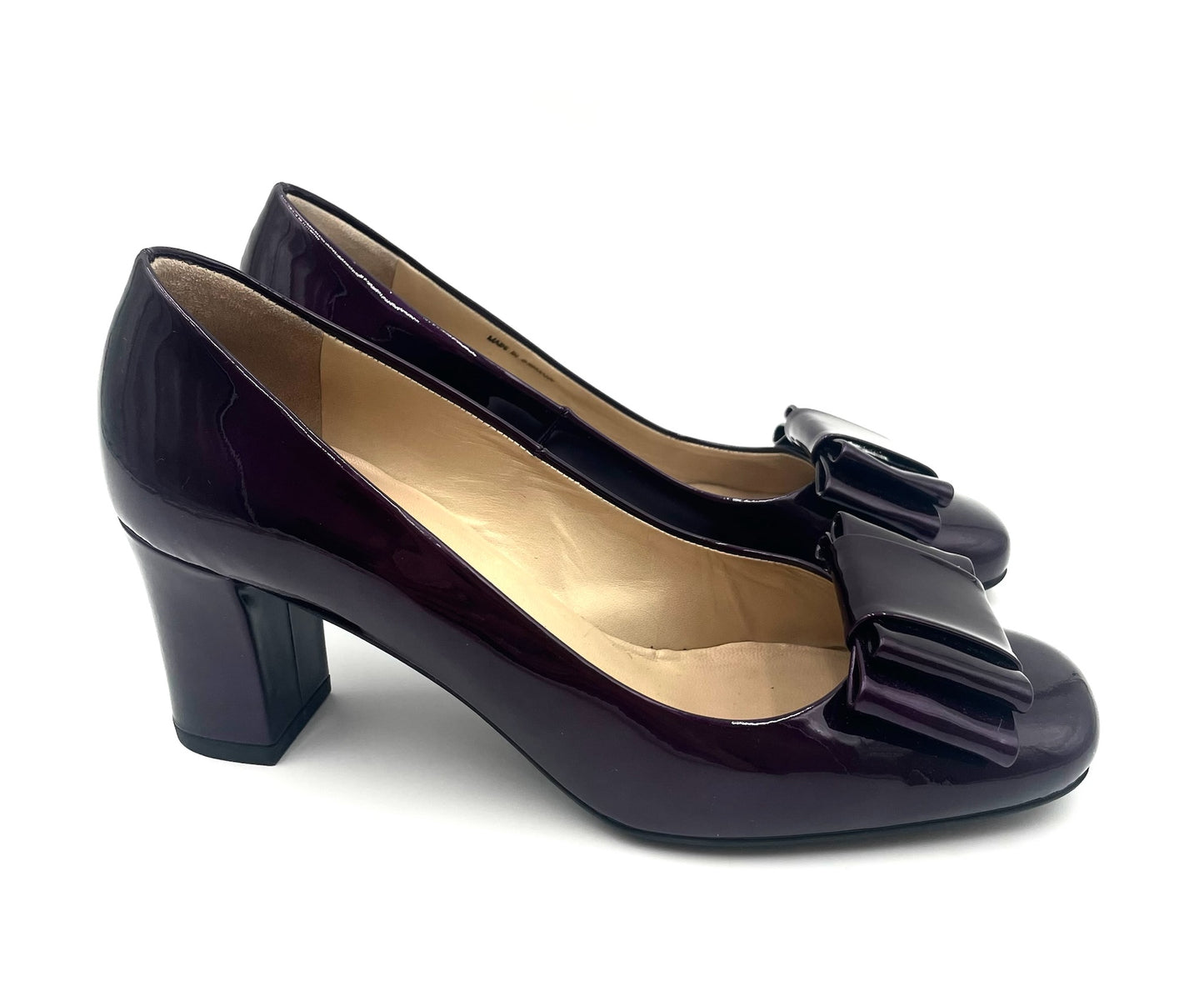 Peter Kaiser Purple Patent Bow Pump Size 5.5