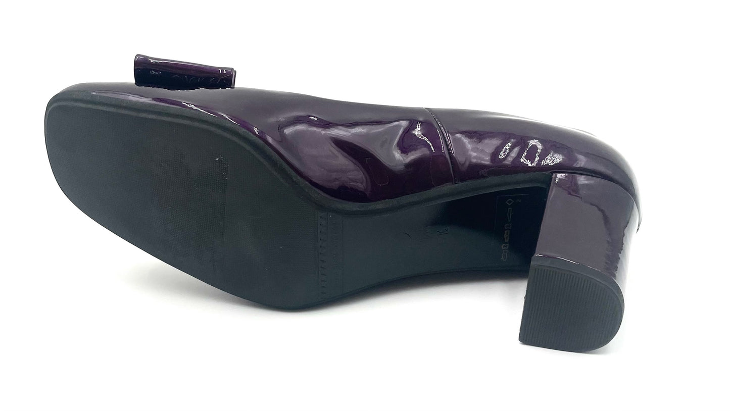 Peter Kaiser Purple Patent Bow Pump Size 5.5