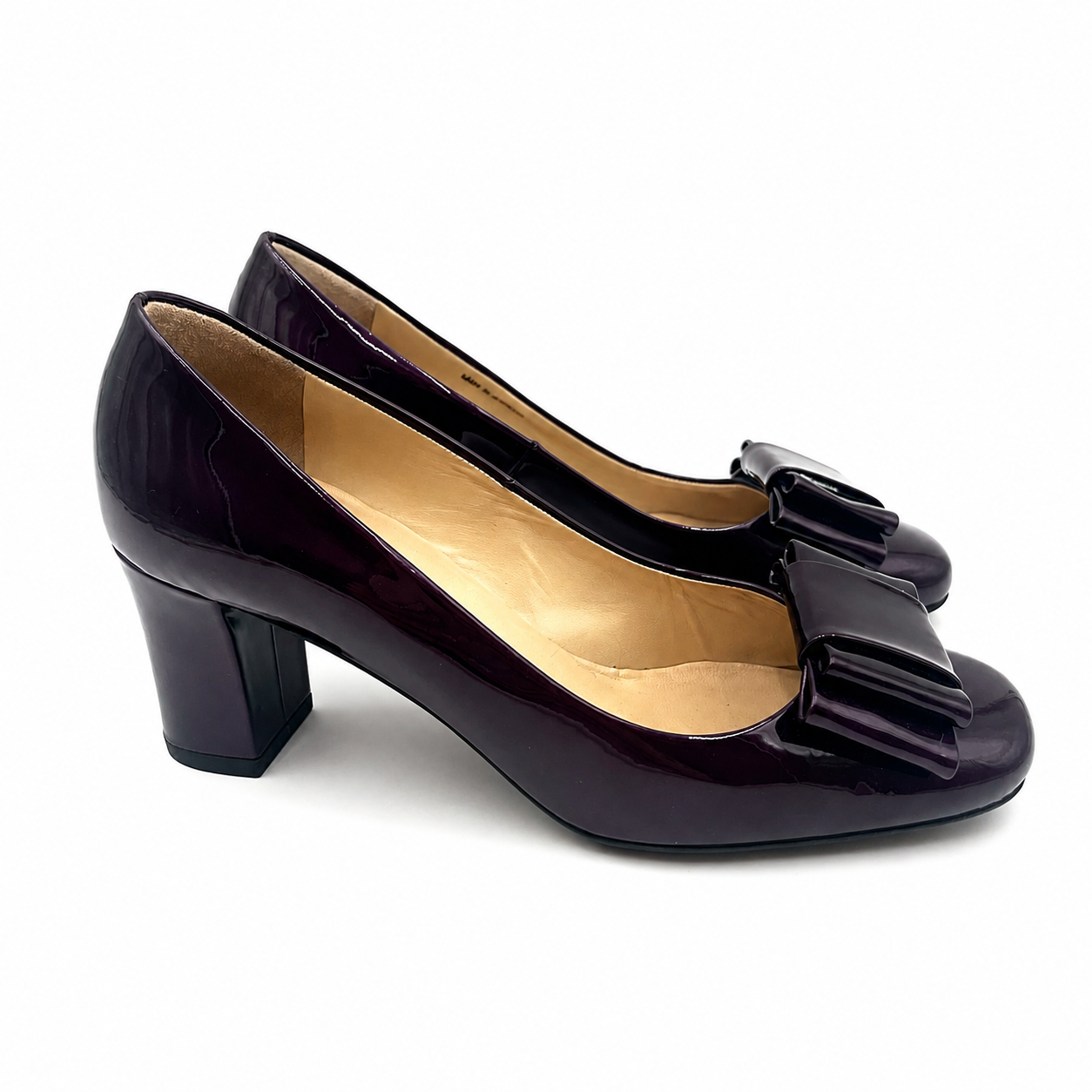 Peter Kaiser Purple Patent Bow Pump Size 5.5