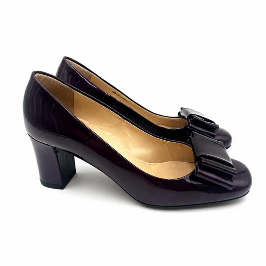 Peter Kaiser Purple Patent Bow Pump Size 5.5