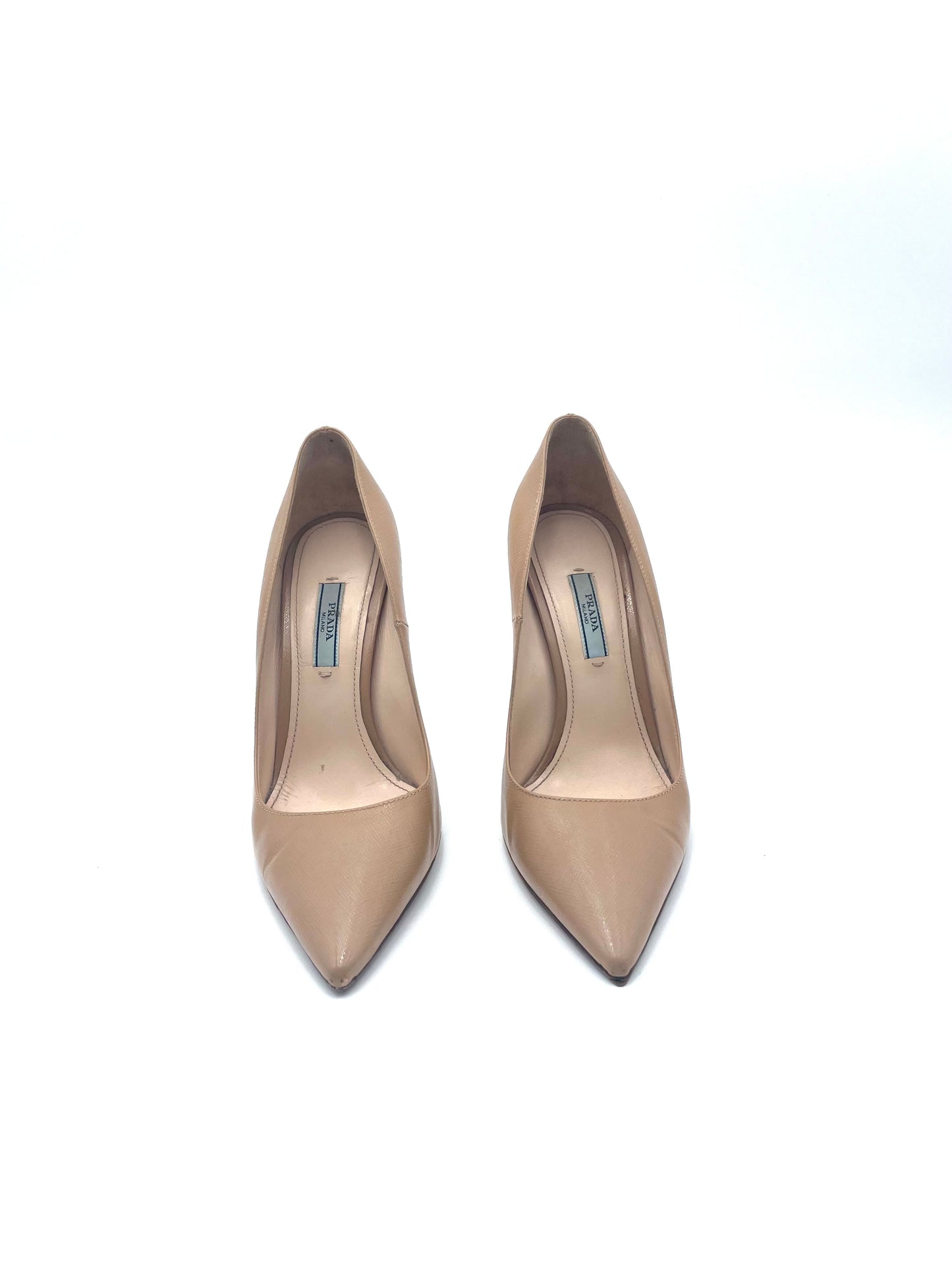 Prada Biege Pointed Toe Pumps Size 39