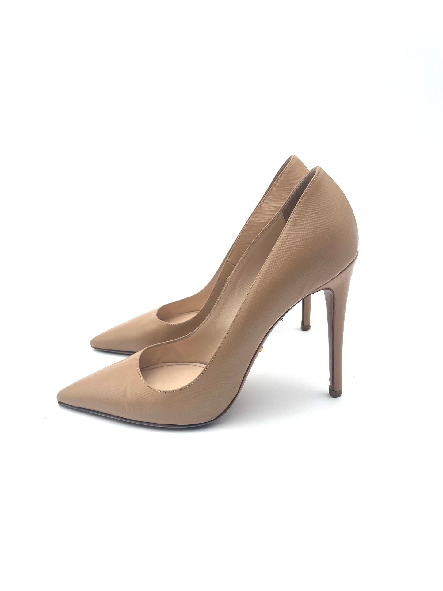 Prada Biege Pointed Toe Pumps Size 39