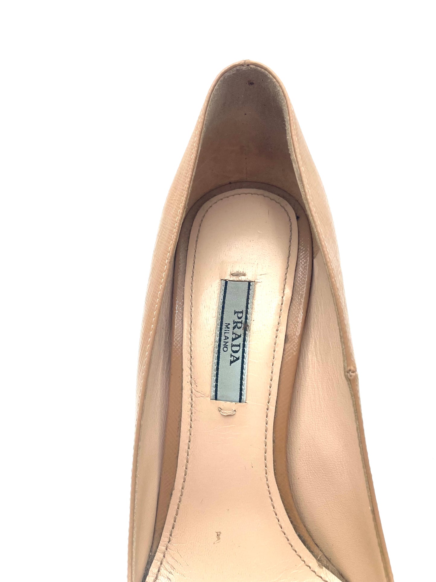 Prada Biege Pointed Toe Pumps Size 39