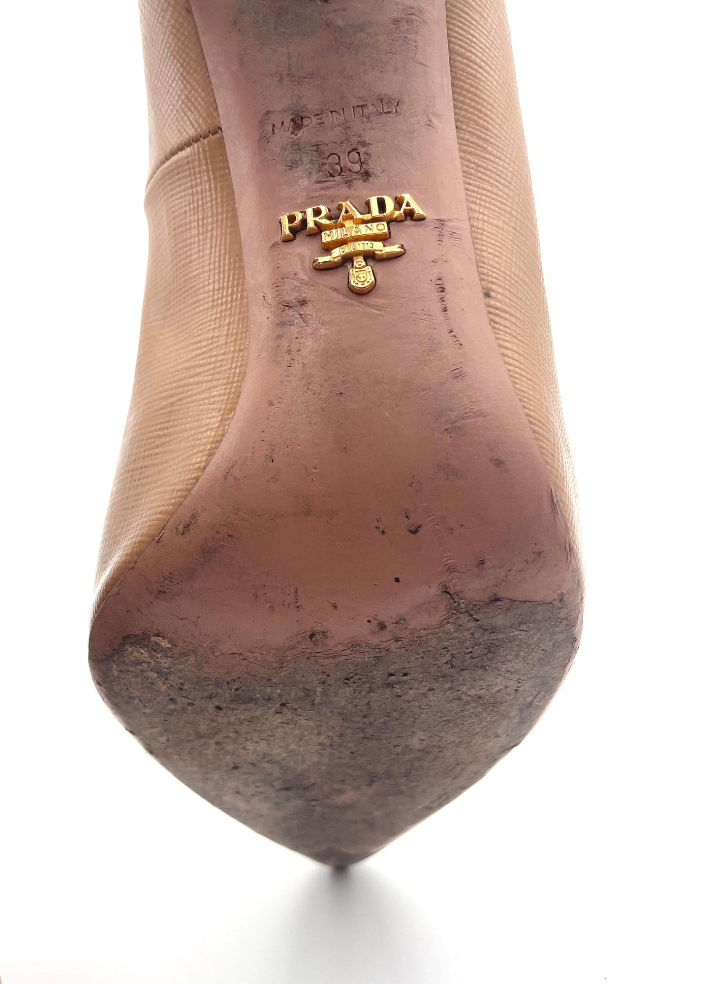 Prada Biege Pointed Toe Pumps Size 39