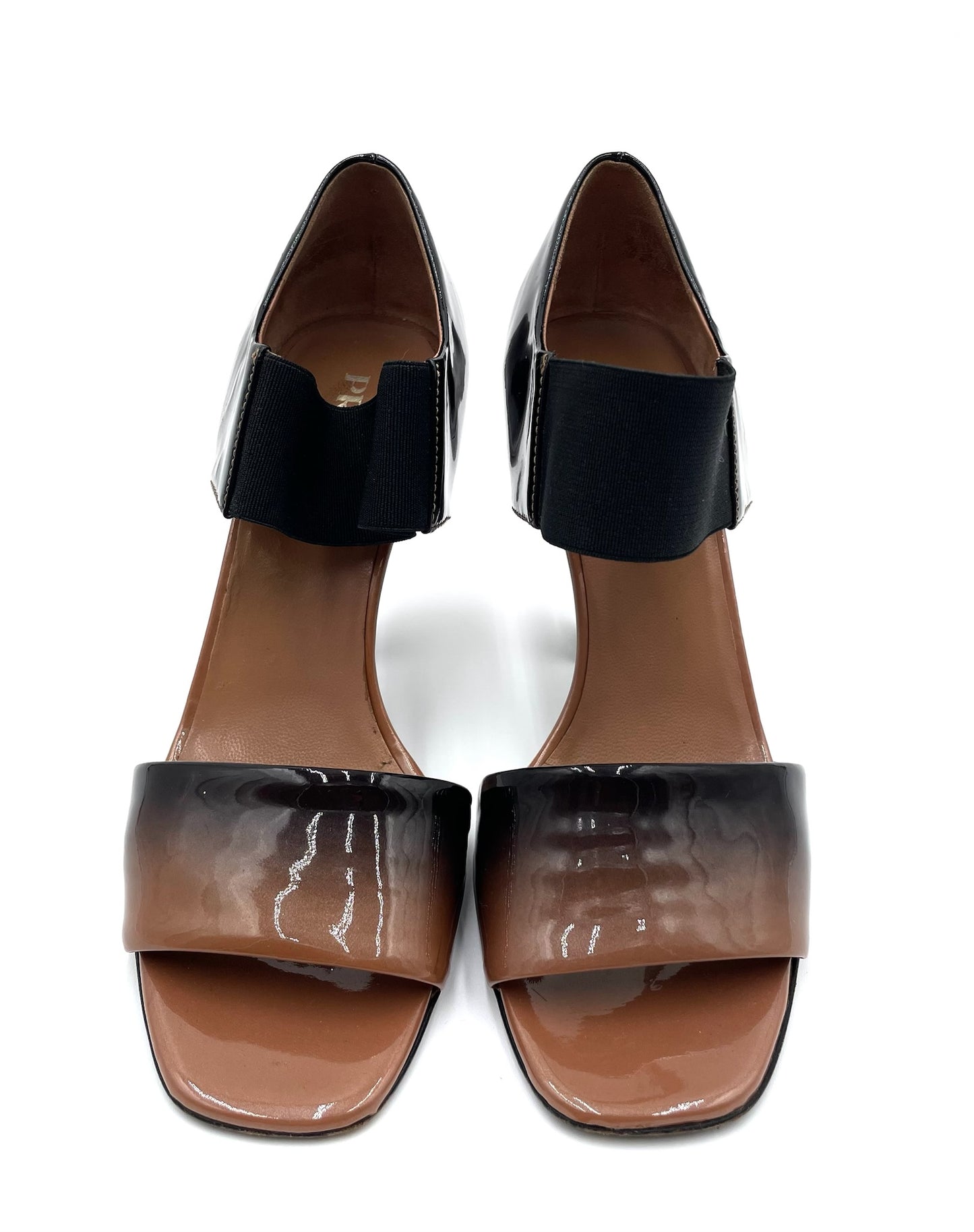 Prada Brown & Black Ombre Sandals Size 36
