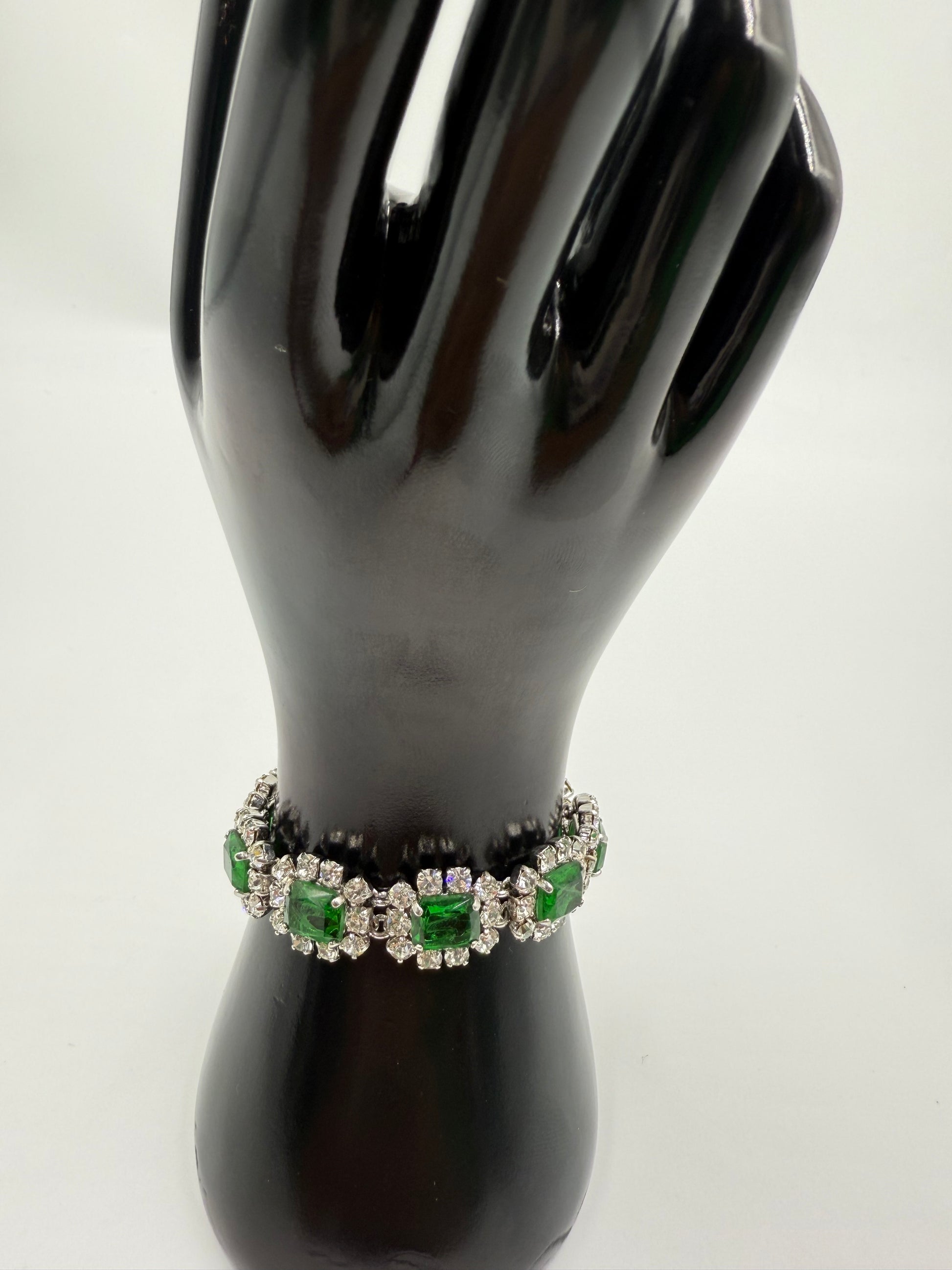 Rare 1972 Christian Dior Emerald & Glass Stone Bracelet – Joyce's