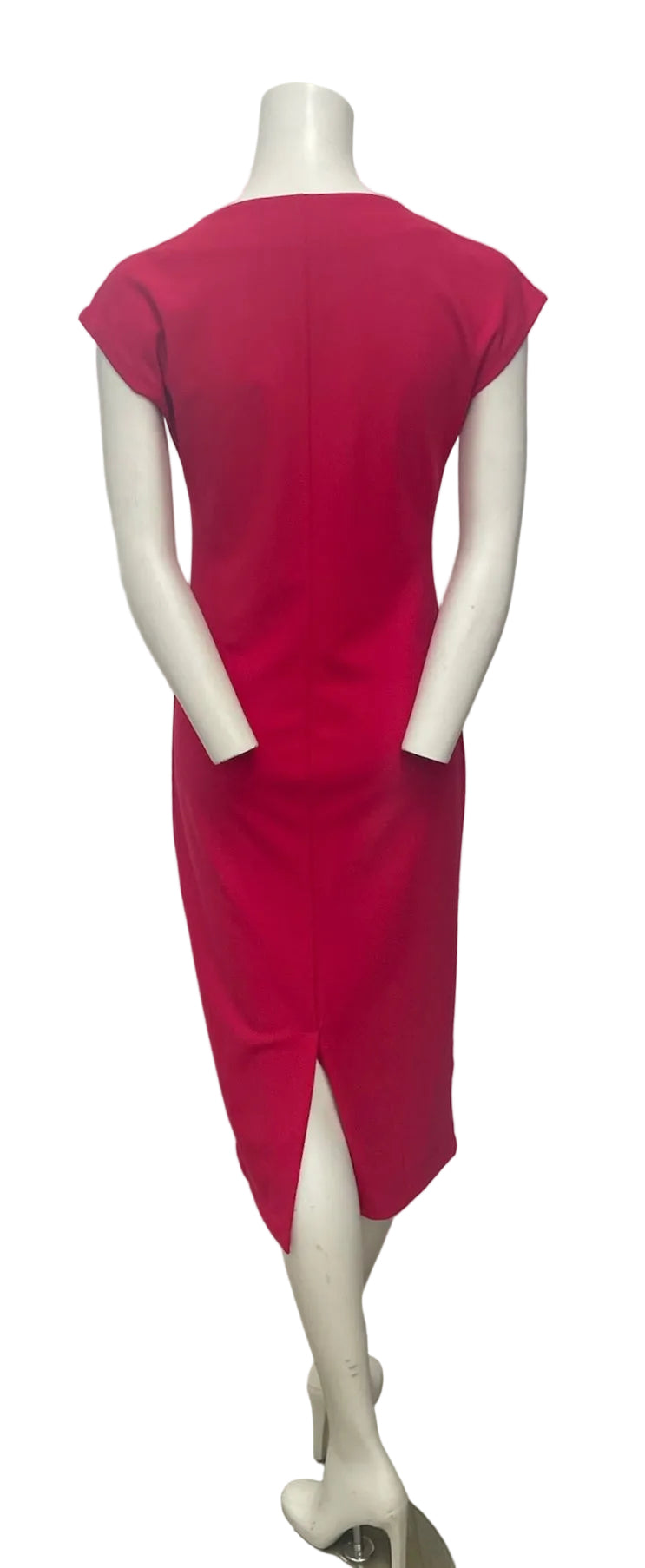 Reserved Red Cap Sleeve Sheath Dress Size M