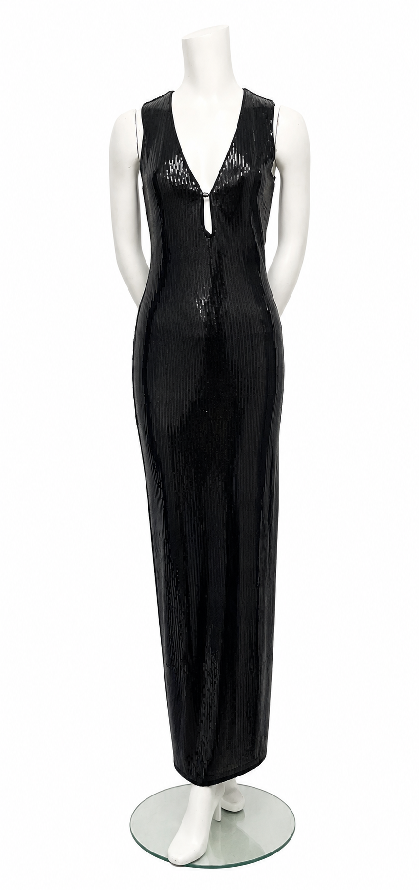 Runway The Label Black Sequin Dress Size S
