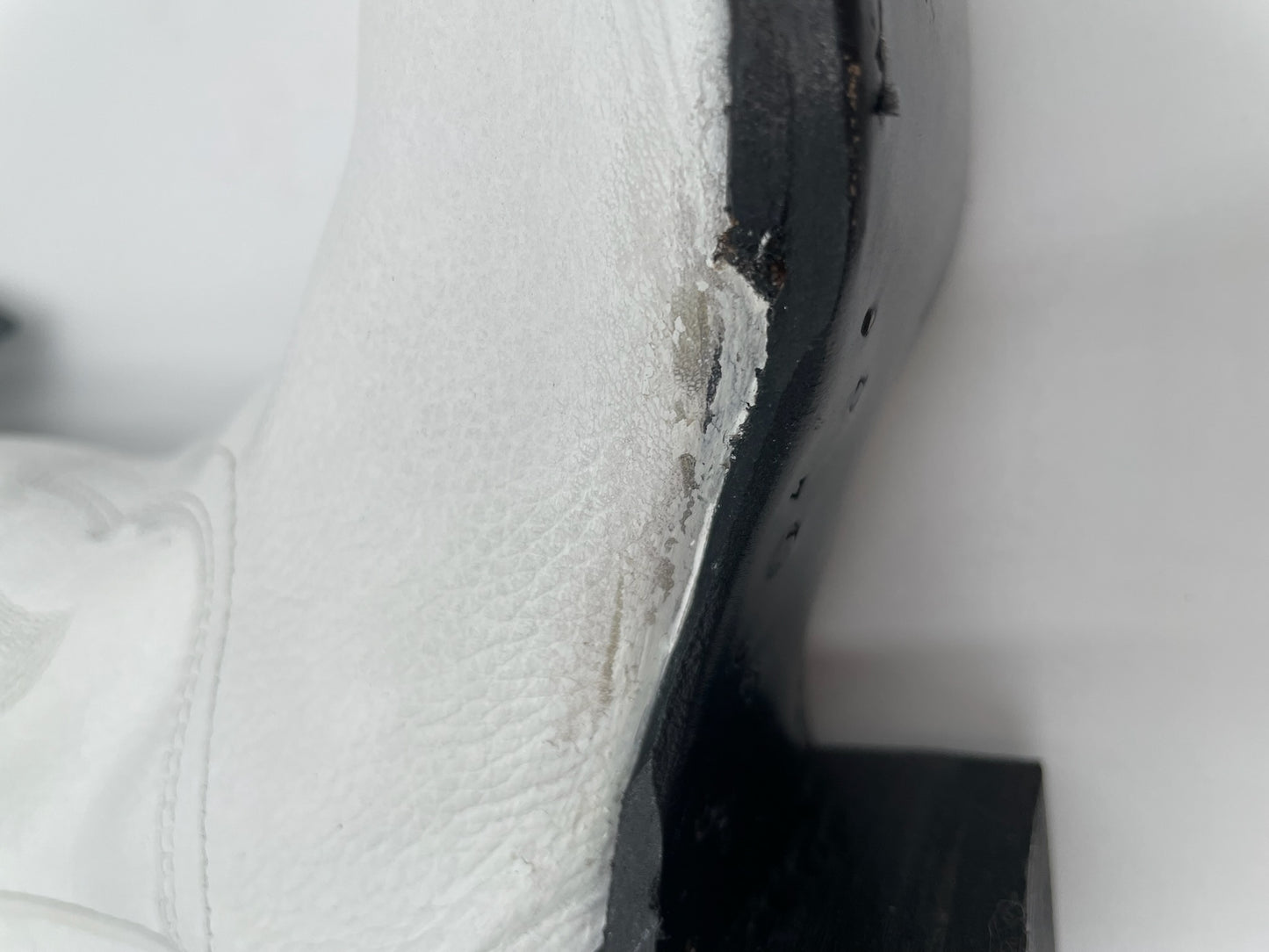 ShyAnne White Leather Cowboy Boots Size 8.5