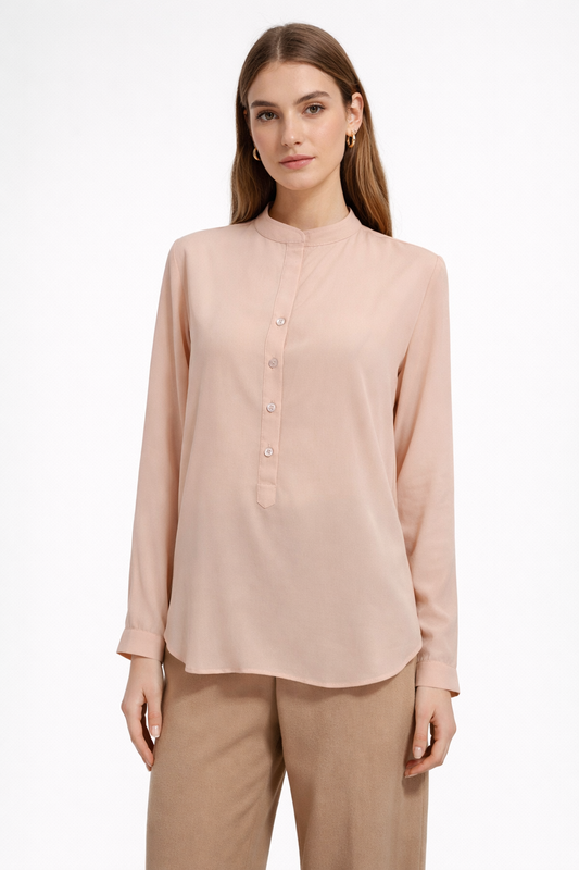 Stella Mccartney Blush Pink Silk Blouse Size 38