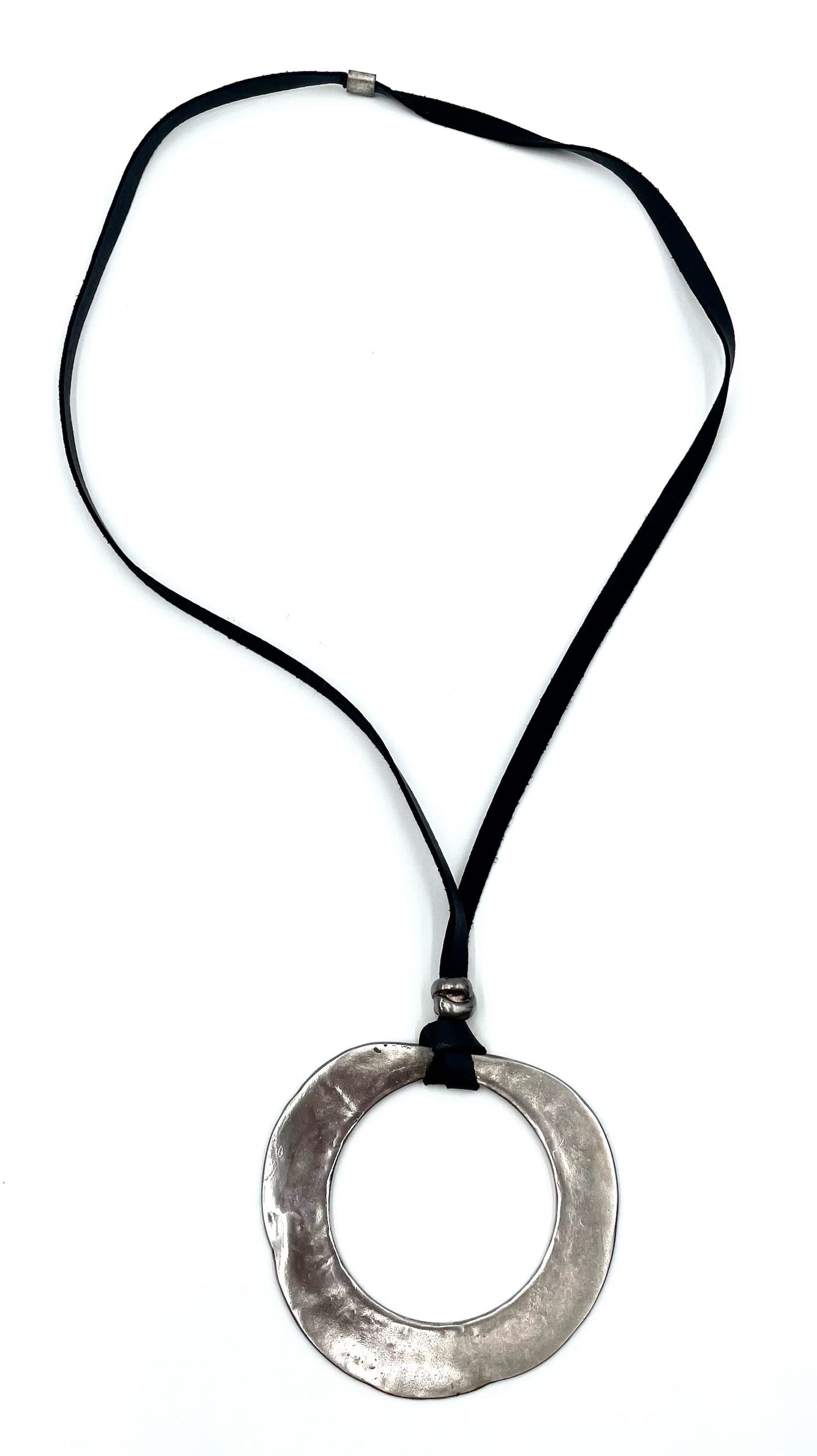 Sterling Silver Large Dramatic Pendant Necklace