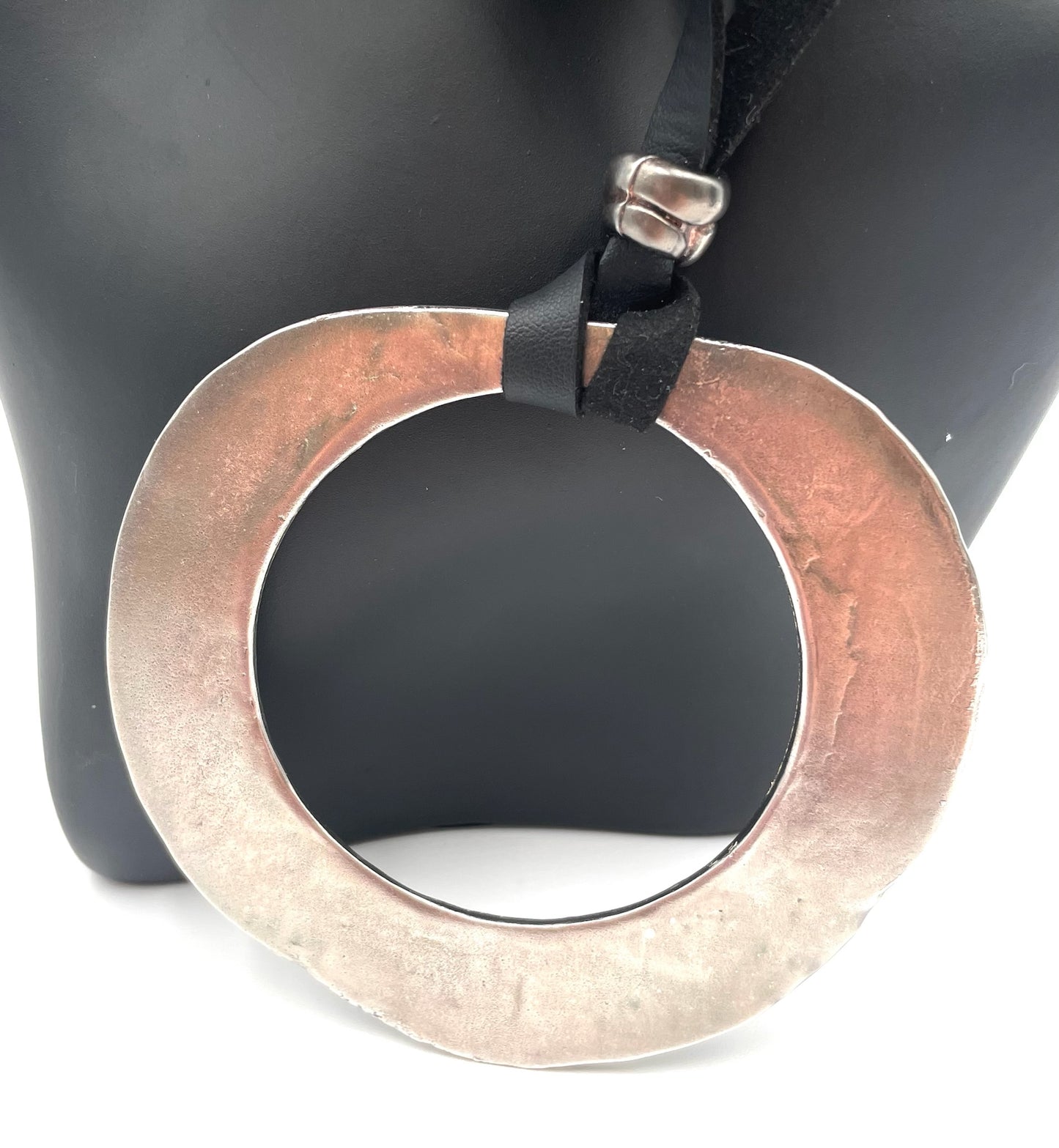 Sterling Silver Large Dramatic Pendant Necklace