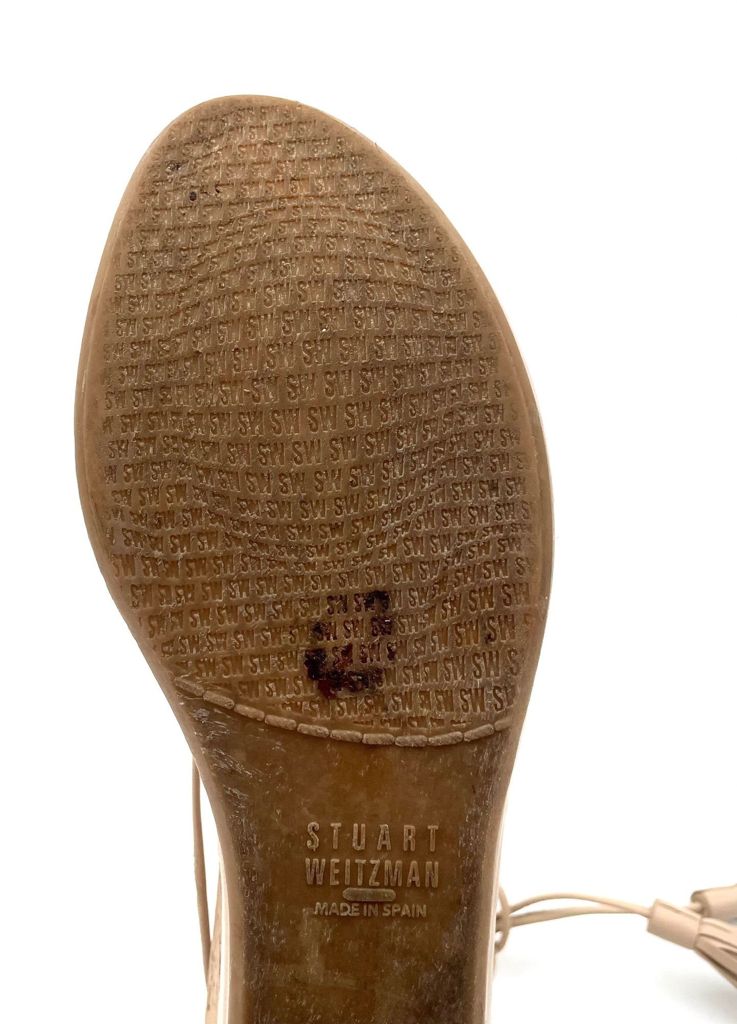 Stuart Weitzmann Biege Espadrille Wedge Sandals Size 6.5
