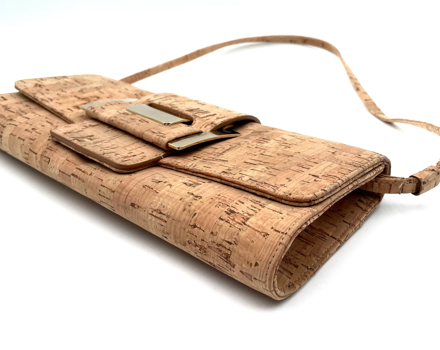 Stuart Weitzmann Brown Cork Shoulder Bag