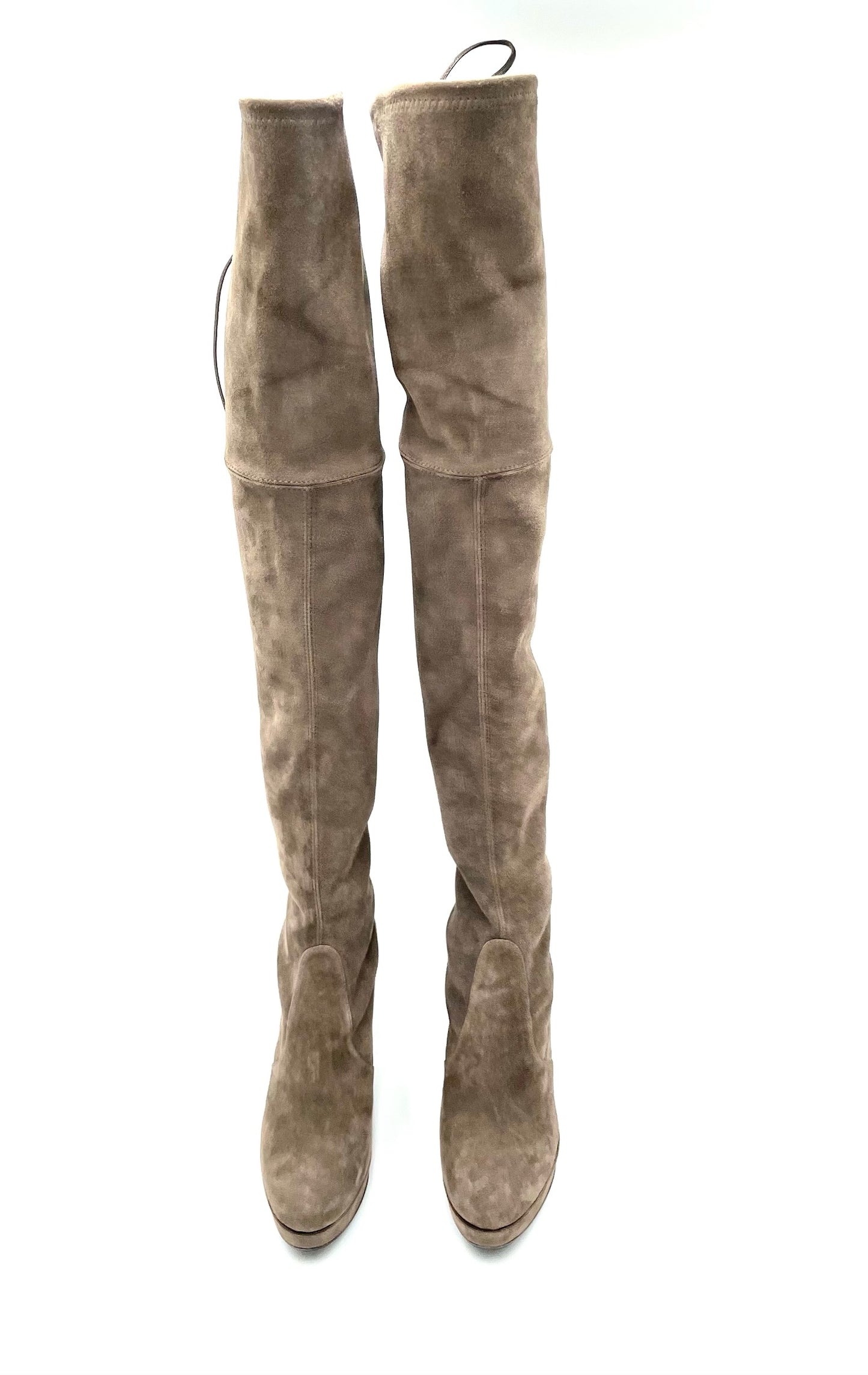 Stuart Weitzmann Grey Suede Highland Boots Size 7.5