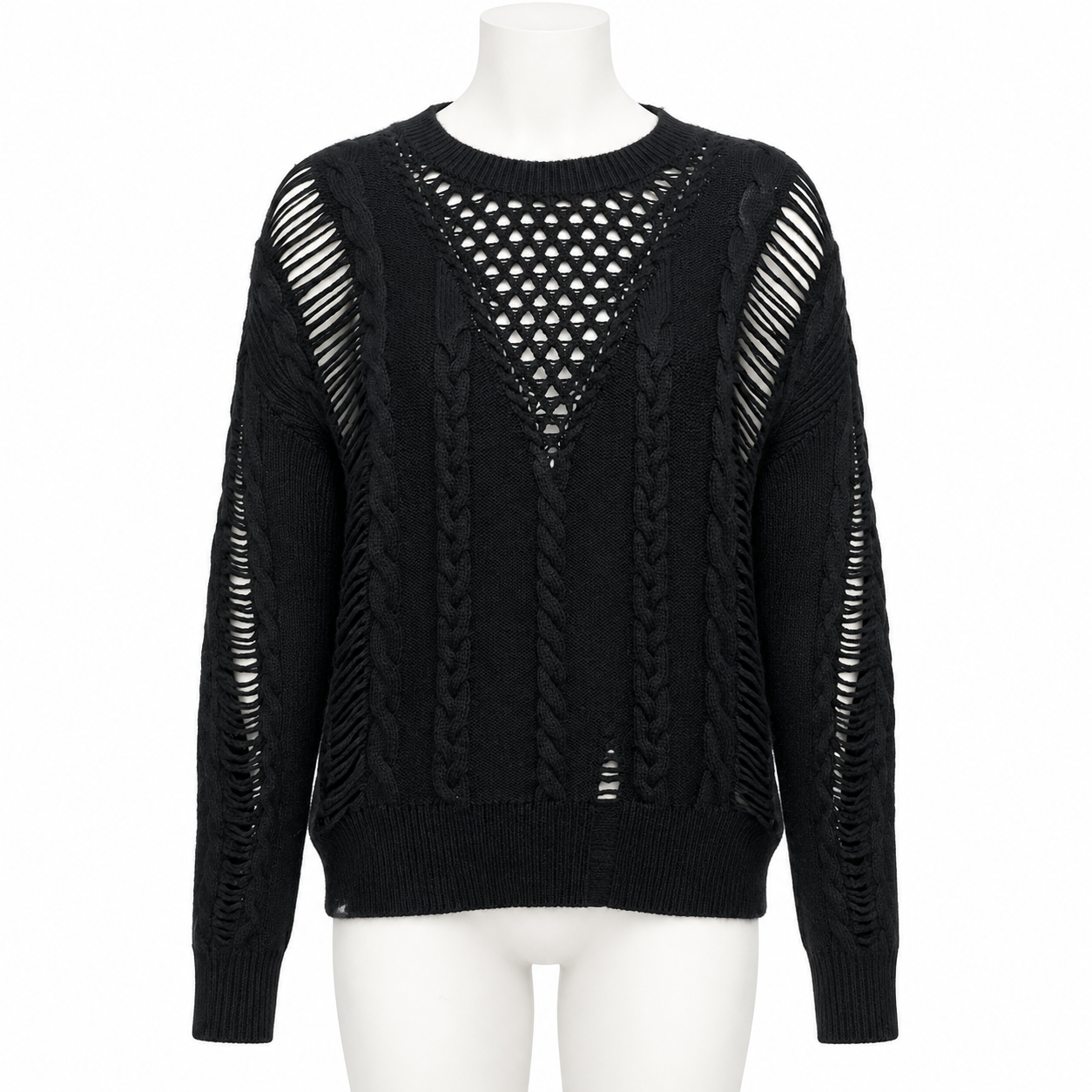 The Kooples Cashmere Black Knit Sweater S