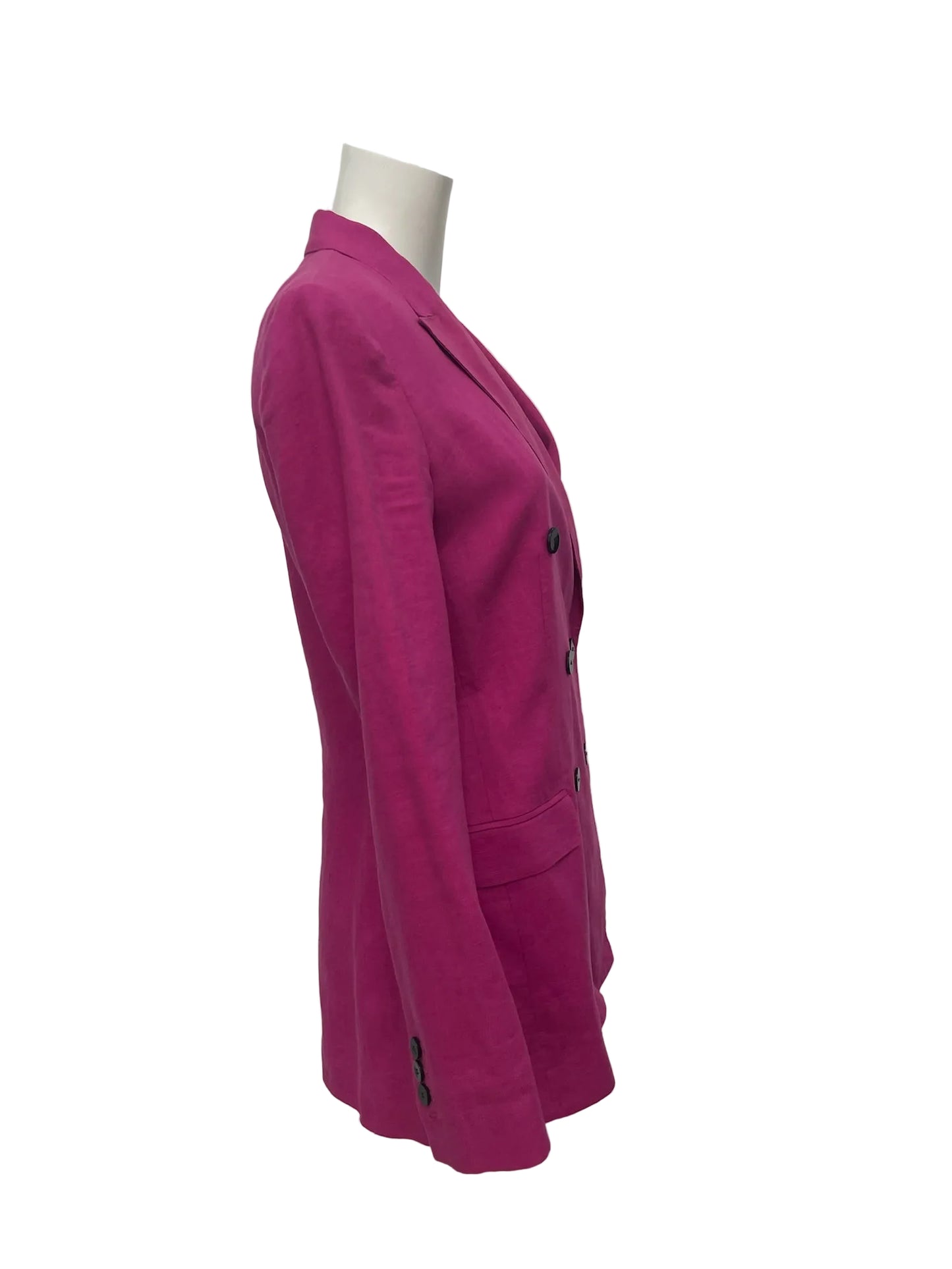 Theory Pink Linen Blazer Size 4