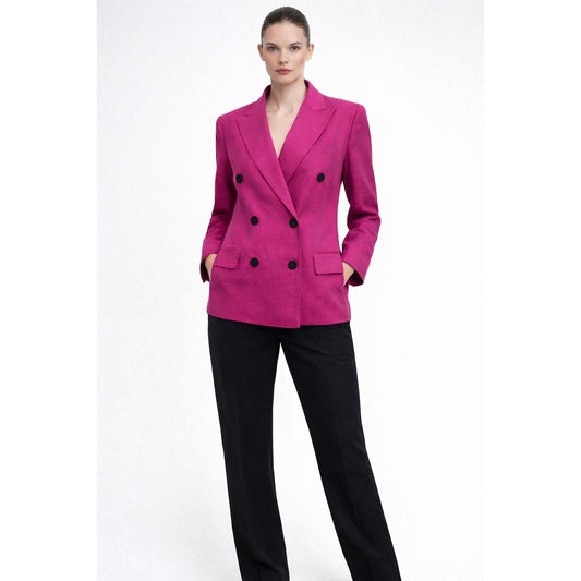 Theory Pink Linen Blazer Size 4