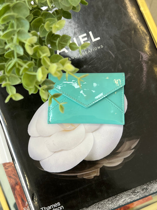 Tiffany & Co Classic Blue Patent Cardholder